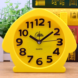 康巴丝清晰大字体静音简约坐挂两用小闹钟学生床头桌面小钟表