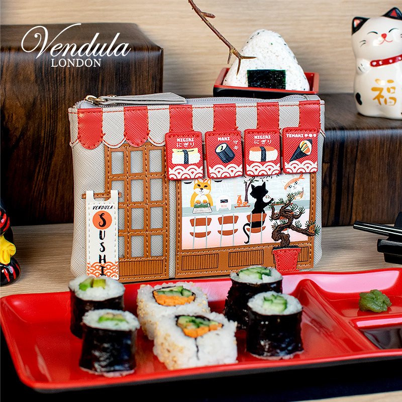 Vendula英国原创手工女包 寿司店系列日系百搭可爱拉链零钱包
