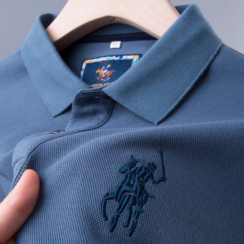 高端衣服长袖polo衫秋季