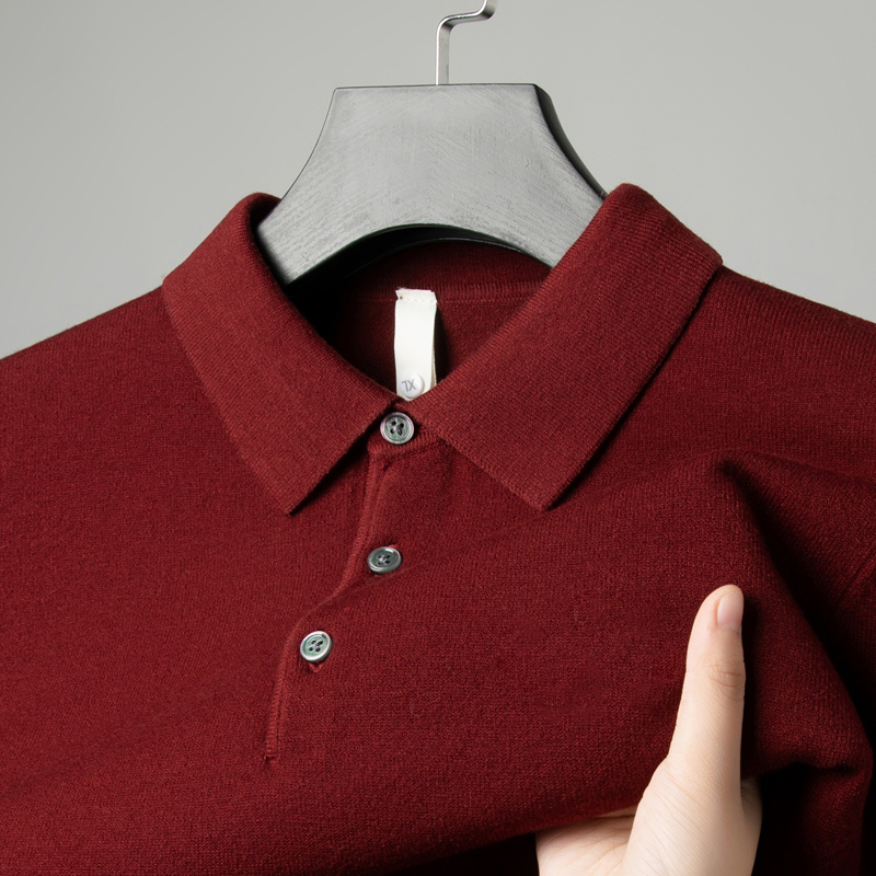 喜爸爸枣红色婚宴长袖礼服