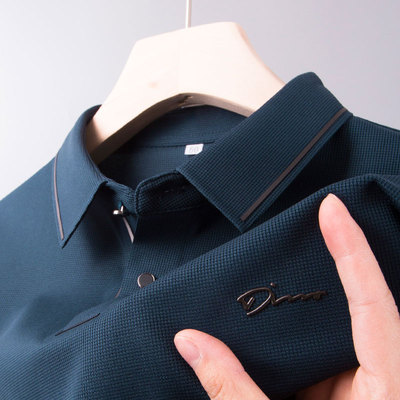 夏季男士翻领POLO衫中年