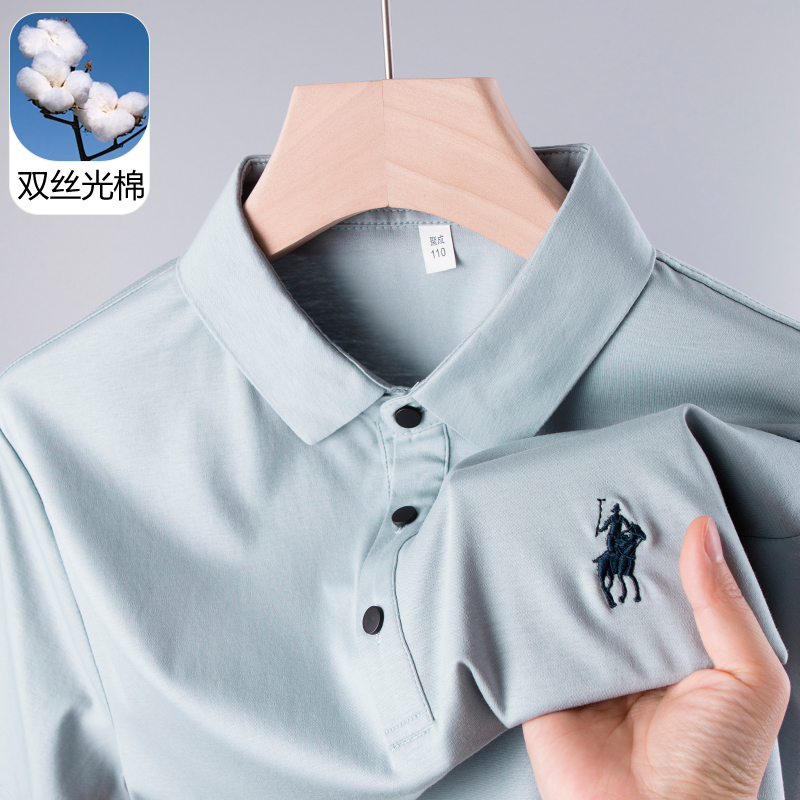 男士短袖T恤pol衫中年爸夏