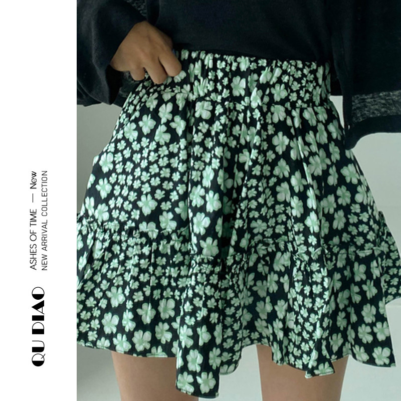 Lotus leaf Broken flowers skirt Retro 2021 new pattern Little Elastic Paige UltraShort Package hip skirtin the Women's clothing/Boutique , Skirts  category - from Buy2taobao.com to provide professional Taobao agent buy service