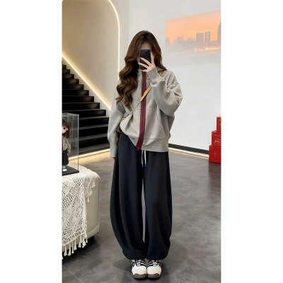 秋装ootd穿搭一整套韩系休闲套装