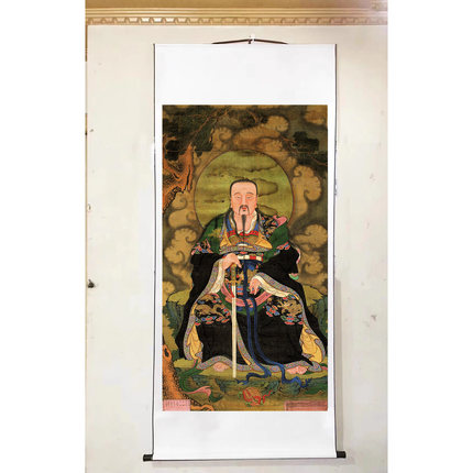 真武玄武大帝古代壁画真迹精准复制书房可装裱挂画