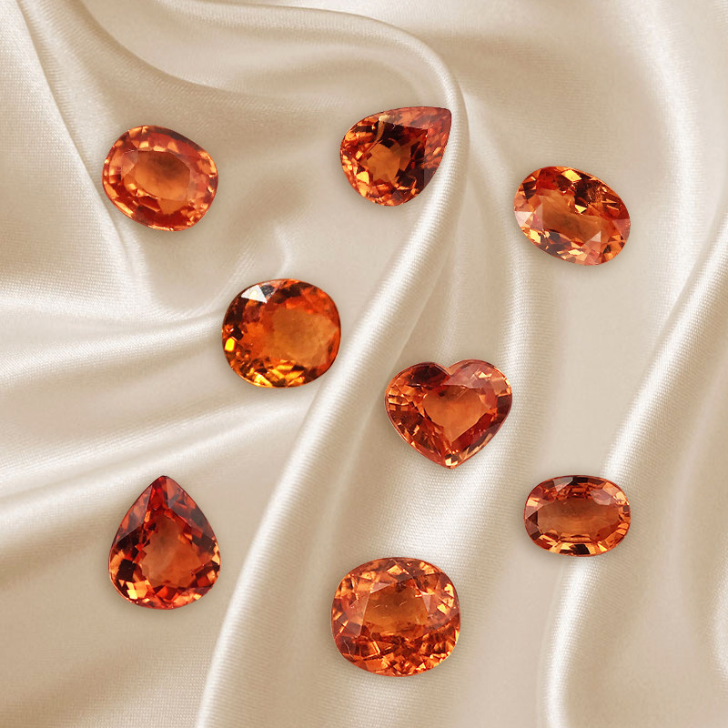 麦瑞欧 天然芬达石裸石彩色宝石裸石可定制戒指吊坠项链