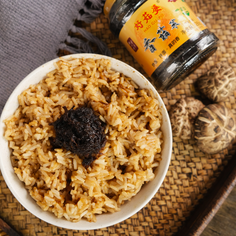 好菇婆潮汕特产香菇菜328g瓶装小菜咸菜下饭菜开胃菜罐装酱菜