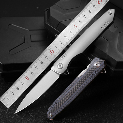 m390粉末钢高硬度锋利户外折叠刀