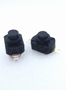 汽车喇叭防水自锁开关吹风筒按钮10A 24V 220V无锁自复位高13.5MM