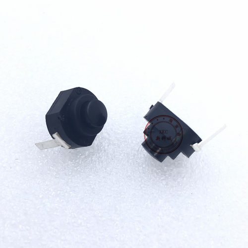 微小型 自锁开关 按钮 带锁 两脚直插 长12MM 宽10MM 高度8.8MM