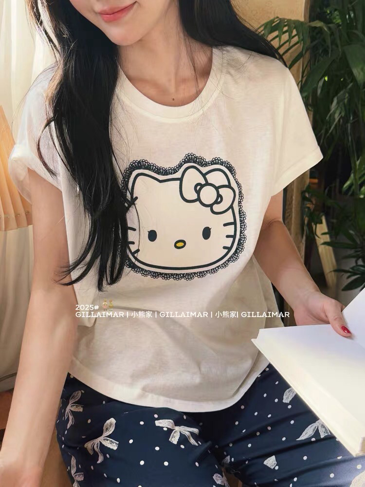 Gill Aimar小熊家睡衣2025春夏新款睡衣韩版可外穿家居服套装