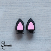 Crocs配饰洞洞鞋 饰品立体猫耳朵鞋 鞋 上装 扣卡骆驰智必星 花 新款