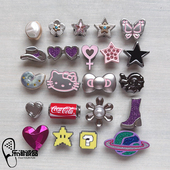饰品金属卡通DIY鞋 2025新款 扣卡骆驰 鞋 上装 Crocs配饰洞洞鞋 花