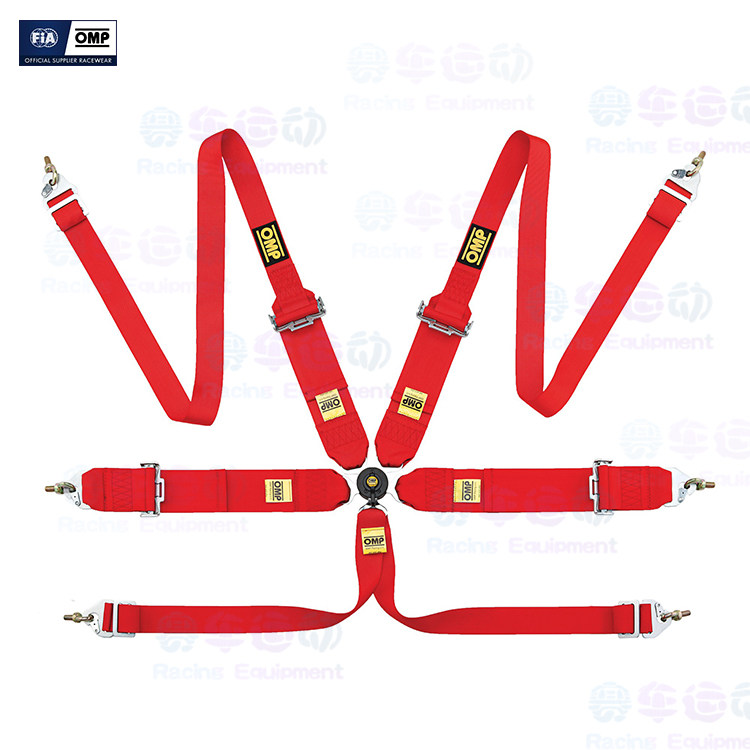 OMP六点汉斯安全带/ FiA认证/ 802H款赛车安全带/赛车座椅安全带