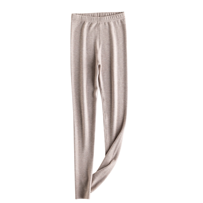 德绒羊毛蚕丝加绒加厚女士保暖裤