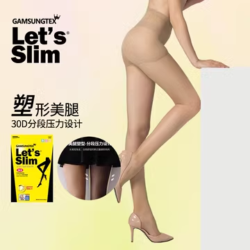 韩国gamsungtex瘦腿袜肤色超薄