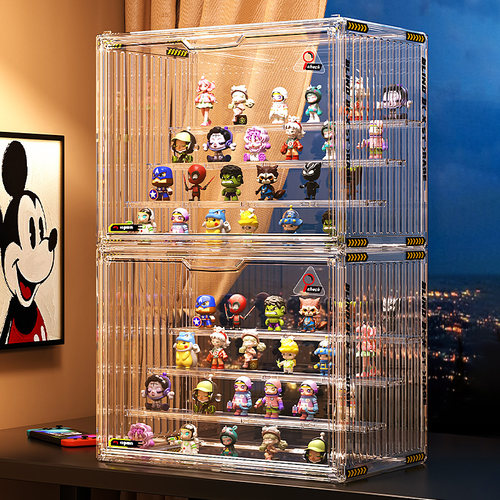 【盲盒展示架】大容量透明防尘盒