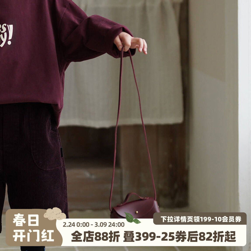 砚台家儿童包韩系复古男女童凹造型斜挎包超级mini宝宝零钱包