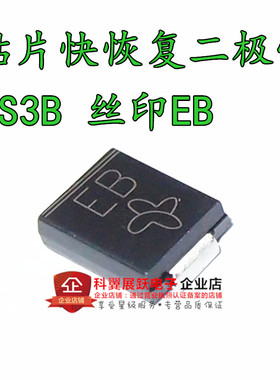 贴片快恢复二极管3A 100V ES3B 丝印EB ES3B ES3B-E3 SMC VISHAY