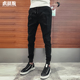 子修身 男休闲长裤 小脚九分裤 痞帅哈伦工装 潮牌 2026春季 束脚裤 新款