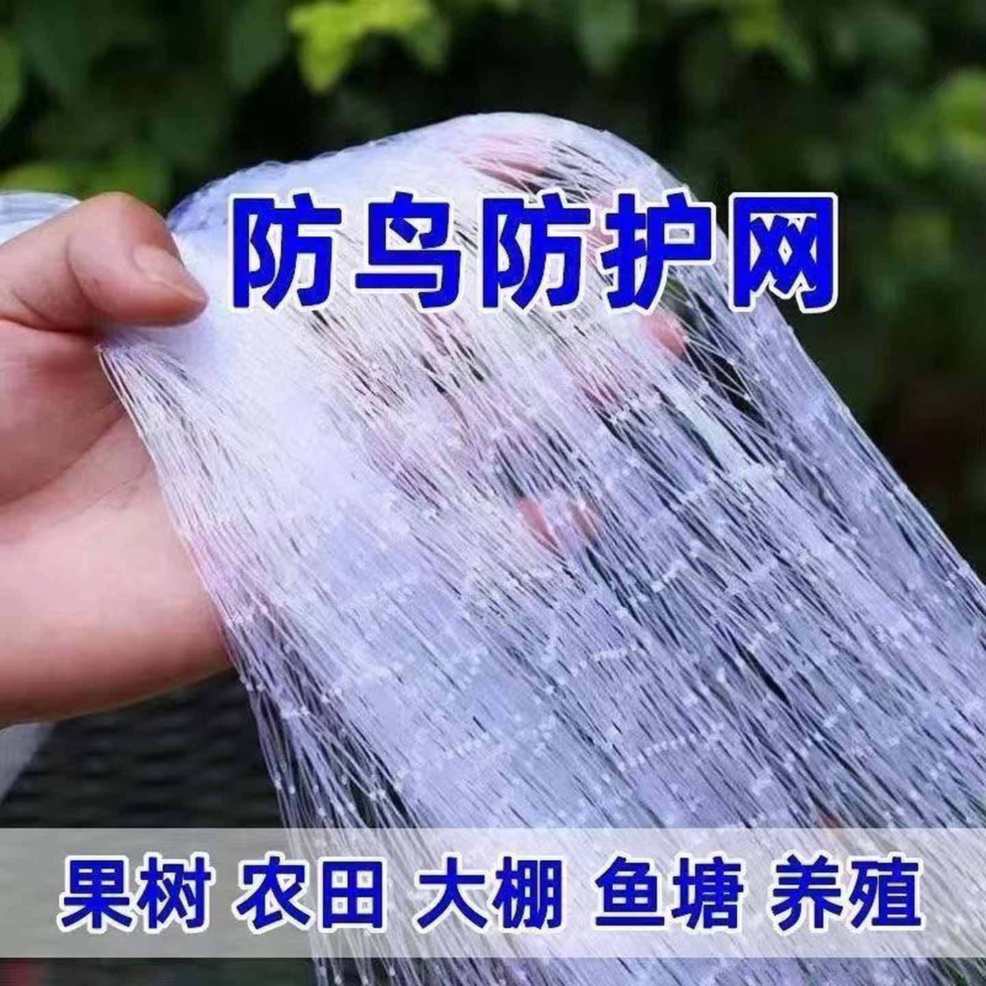 农用尼龙防鸟网果园鱼塘大棚