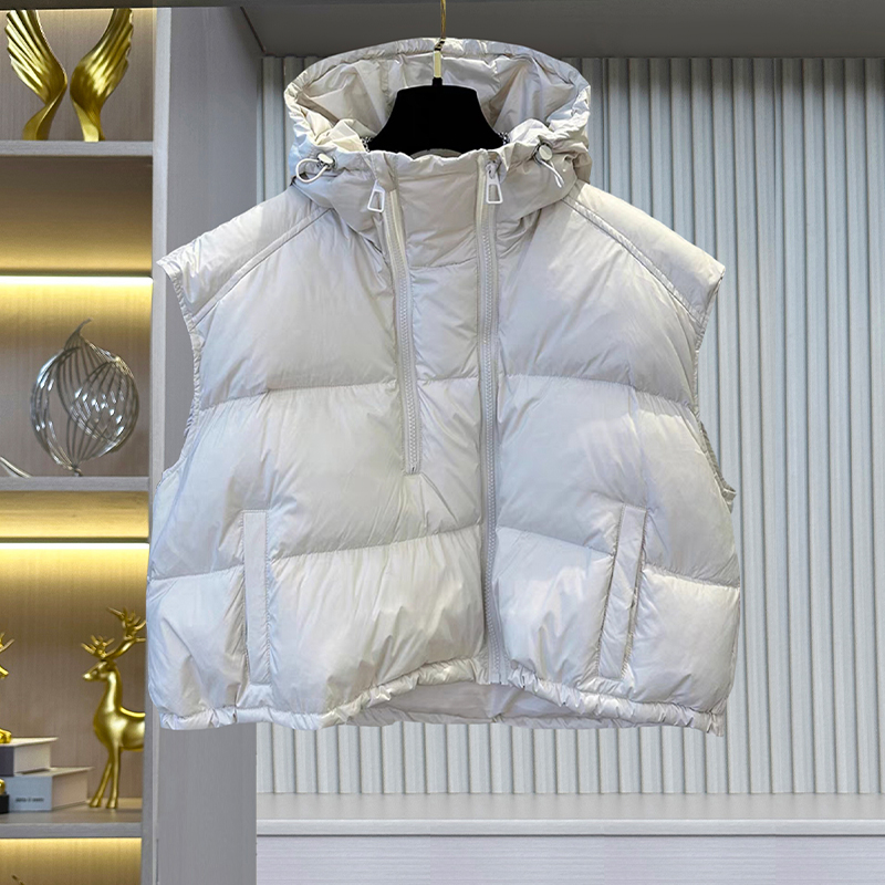 百搭连帽羽绒马甲马夹爆款