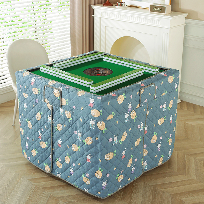 全自动麻将机烤火罩取暖罩正方形桌布罩套冬季加厚烤火被麻将围裙