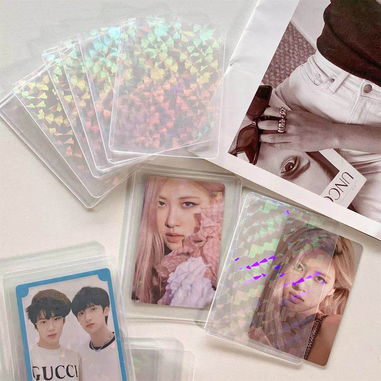 镭射卡套玻璃碎闪卡夹