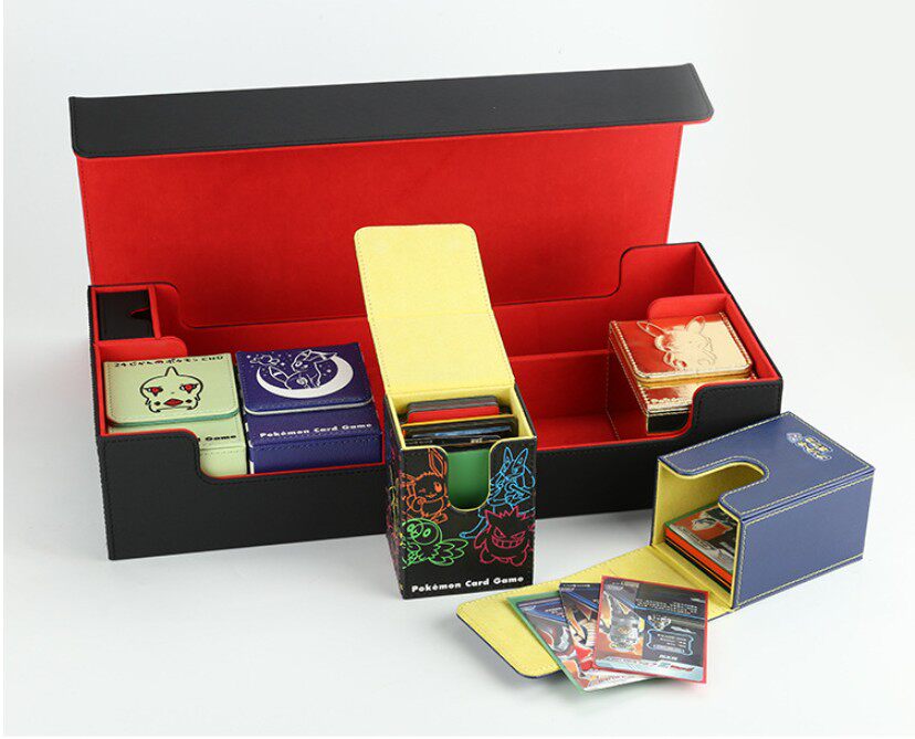 游戏卡牌盒大容量强力磁吸卡盒