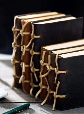 限量瑕疵欧式魔法书日记本复古牛皮笔记本A5加厚创意手帐素描相册