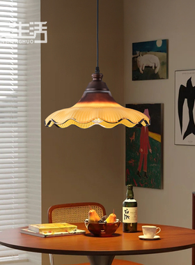 餐厅吊灯法式复古高端吧台岛台灯2025年新款中古风设计师美式灯具