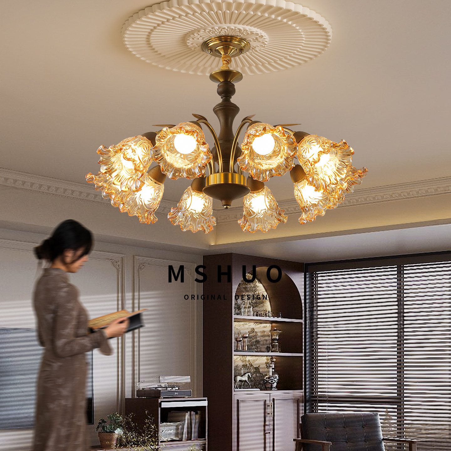 客厅吊灯法式复古2025年新款大厅主灯中古风美式大气设计师卧室灯,家装灯饰光源,客厅吊灯,淘宝优惠券,粉丝福利购,淘宝优惠卷