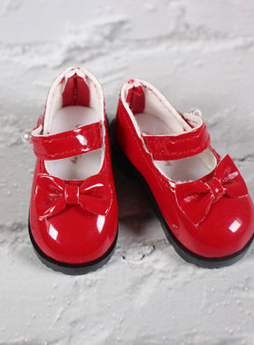 徳必胜DBS ICY娃娃6分娃皮鞋bjd/SD红色鞋子胖子体娃娃小天使小皮