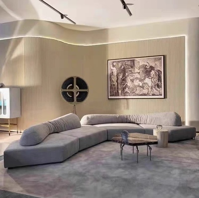 意式设计师极简轻奢转角网红edra岩石模块布艺弧形异形组合沙发