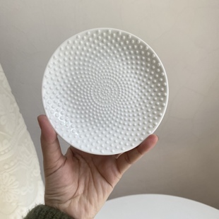 原单尾货 zara home 创意个性浮雕碟子 多功能点心碟 陶瓷肥皂碟