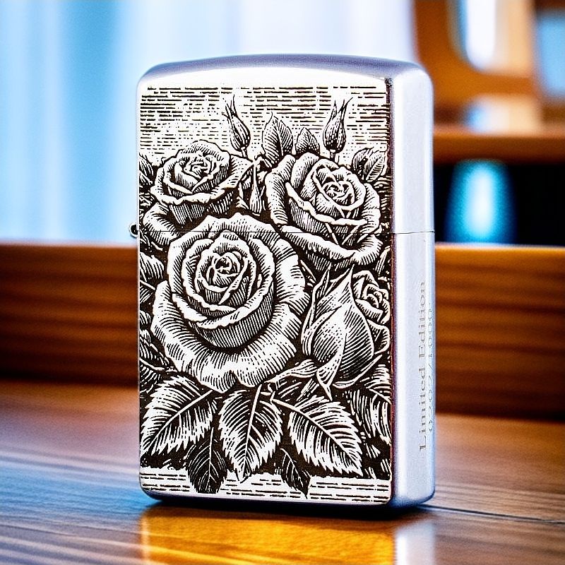 控价款/佐罗/ZL-BLT807-3/巴雷特807砂铬绽放玫瑰煤油打火机