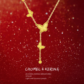 「蝴蝶仙子」2026新款 爆款 纯银s999项链女高级感轻奢小众生日礼物