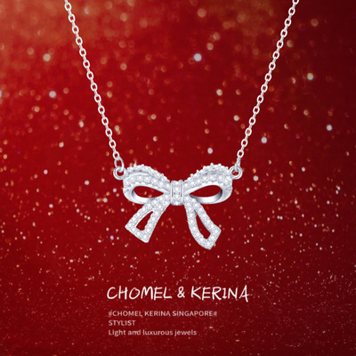 「仙女结」超仙！纯银蝴蝶结项链