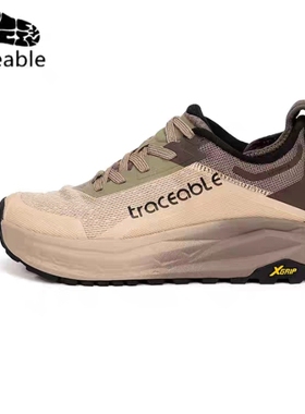 traceable增高防滑透气系带户外旅行鞋越野跑鞋男女徒步鞋4E宽楦