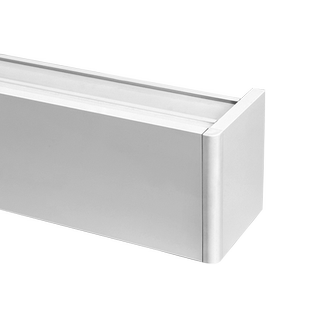 窗帘盒挡板轨道一体式铝合金顶装侧装双排轨道成品装饰盒单轨双轨