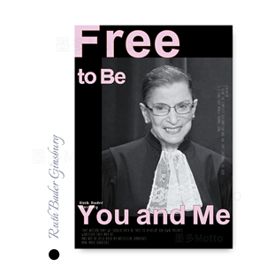 金斯伯格大法官海报rbg女权主义周边卧室宿舍背景装饰画考研礼物