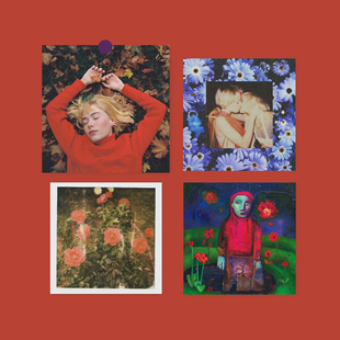 饰画贴画卡片定制 red专辑封面海报墙贴床头书桌背景墙装 girl