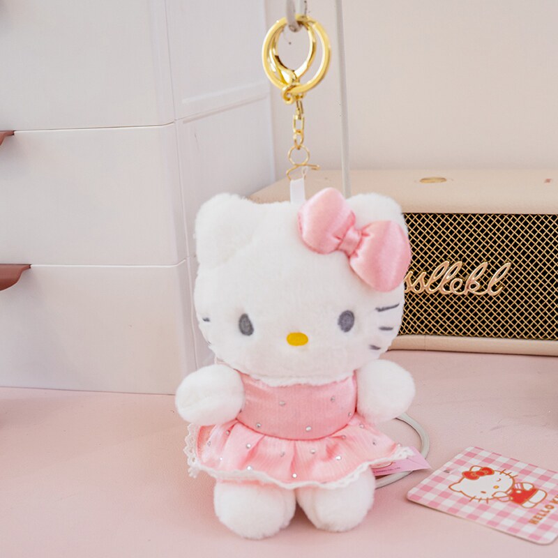 尚绒坊hellokitty包包挂件书包挂饰品公仔玩偶毛绒玩具婴儿房摆饰