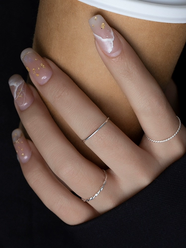 Небольшое дизайнерское кольцо с косичкой, серебро 925 пробы, легкий роскошный стиль, на указательный палец