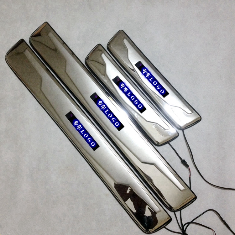 4门槛条七代雅阁改装专用带led灯迎宾踏板