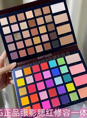 多色眼影盘beauty glazed化妆师专用腮红修容舞台妆正品cos彩妆
