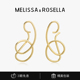 MELISSA&ROSELLA夸张几何线条耳环轻奢小众复古耳饰高级感冷淡风