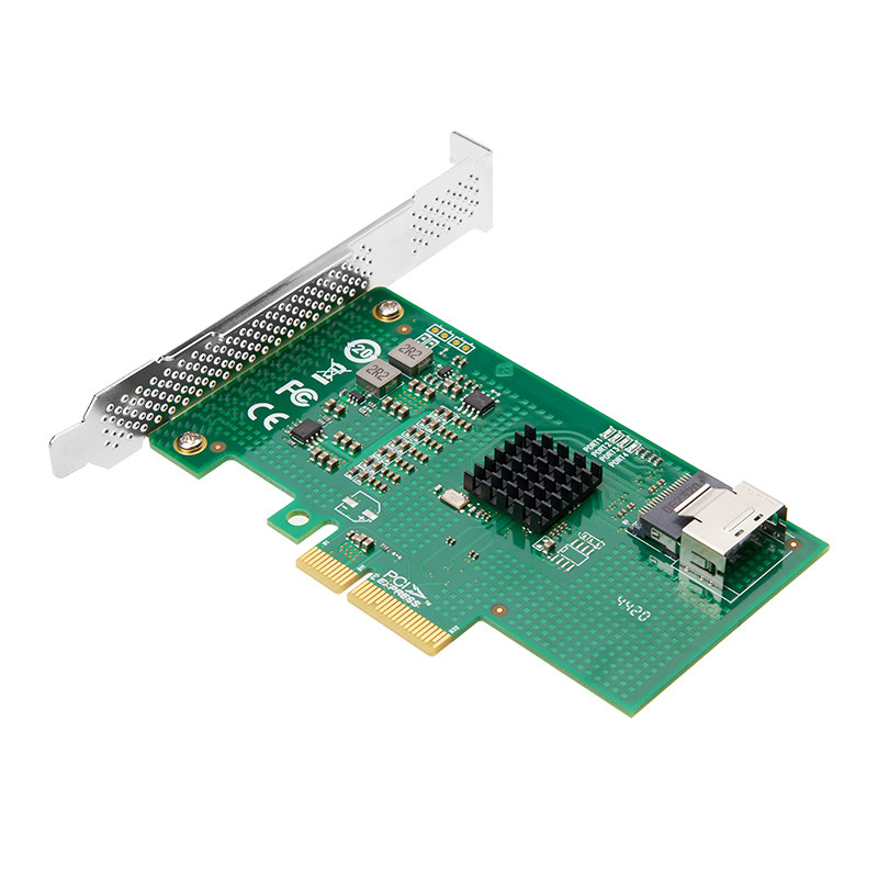 PCIE TO MINISAS EXPANSION 4-PORT SATA3 SSD ADAPTER CARD MECHANICAL DISK ENTERPRISE RAID ARRAY CARD
