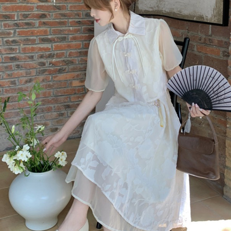 新中式改良旗袍套装裙女夏季气质