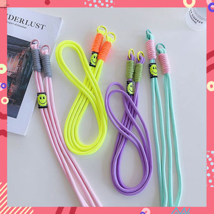 手机挂绳斜挎防掉侧背肩带ins笑脸尼龙绳加粗垫片结实耐用背包链